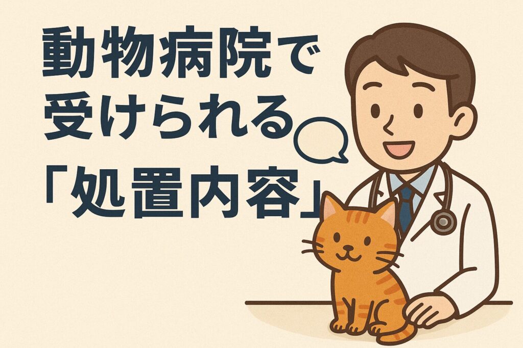 猫 動物病院 処置内容
