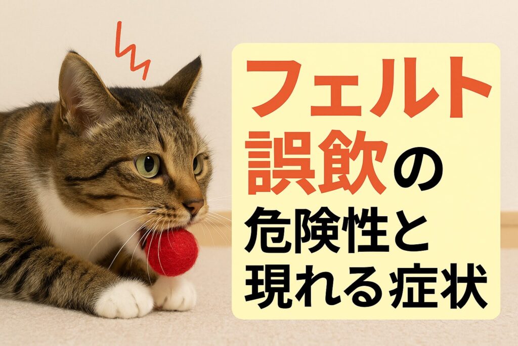 フェルト誤飲の危険性と現れる症状