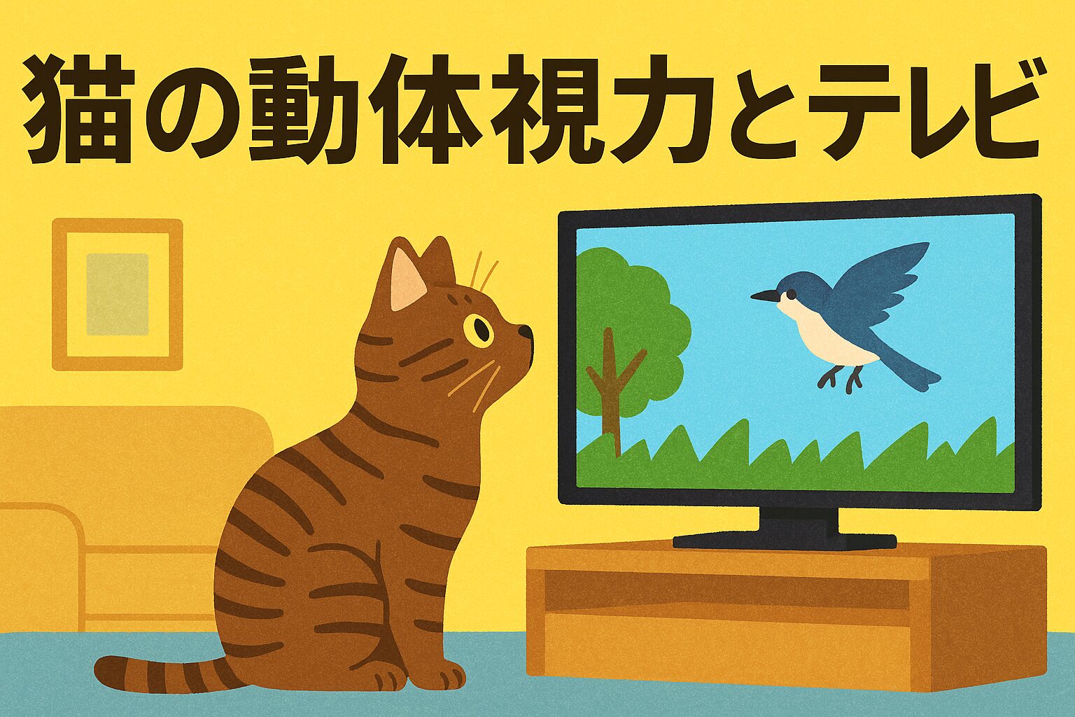 猫の動体視力でテレビはどう見える？仕組みと注意点