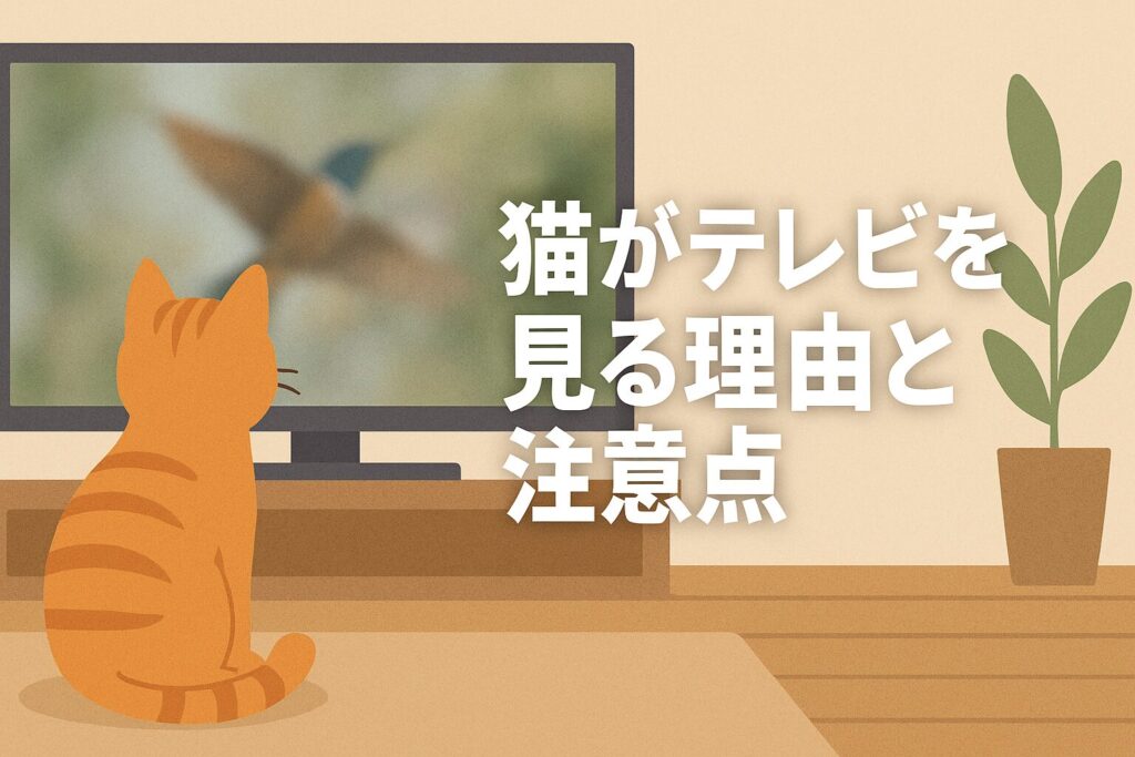 猫がテレビを見る理由と注意点