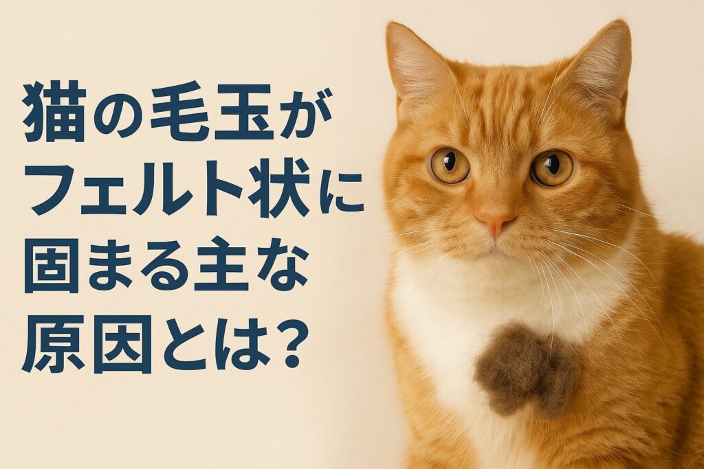 猫の毛玉がフェルト状に固まる主な原因とは?