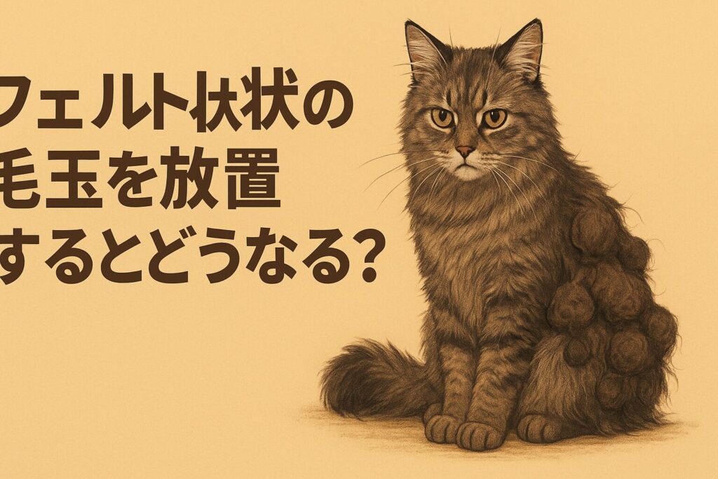 フェルト状の毛玉を放置するとどうなる?