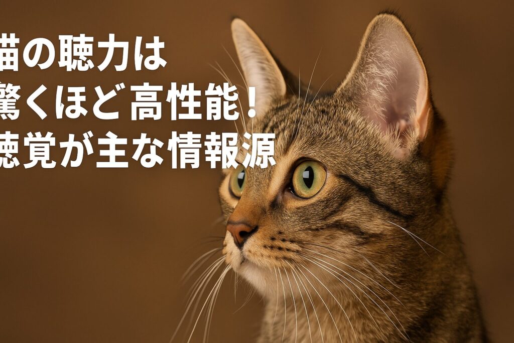 猫の聴力は驚くほど高性能！聴覚が主な情報源