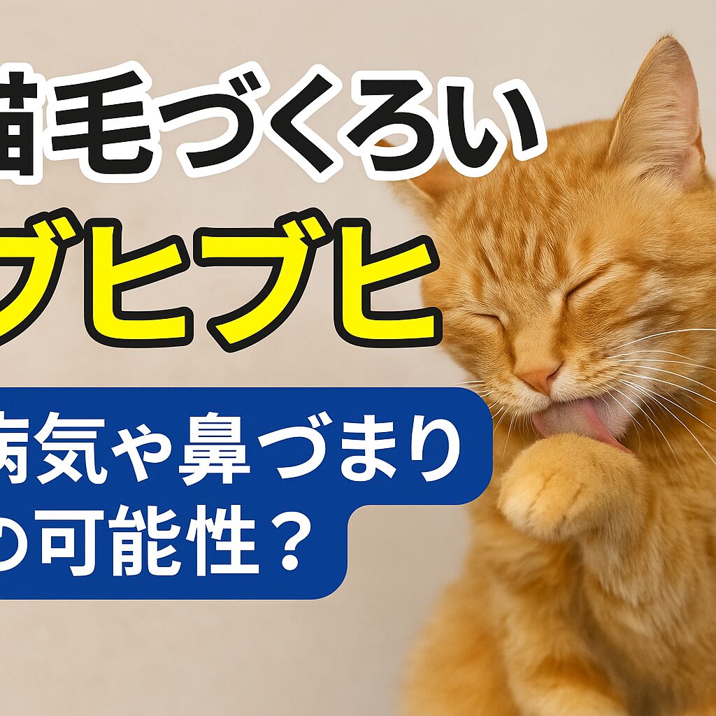 猫の「毛づくろい＋ブヒブヒ」の意味は？驚き心理を徹底解説！