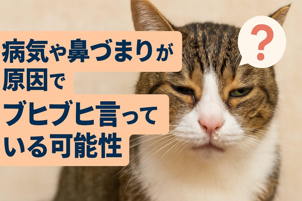 病気や鼻づまりが原因でブヒブヒ言っている可能性