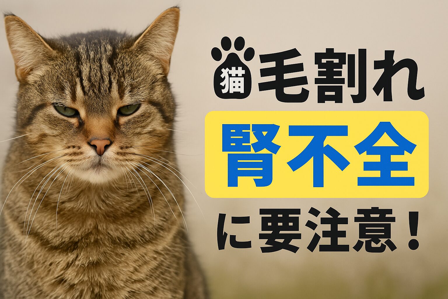 猫の「毛割れ」は腎不全のサイン？原因と対策まとめ