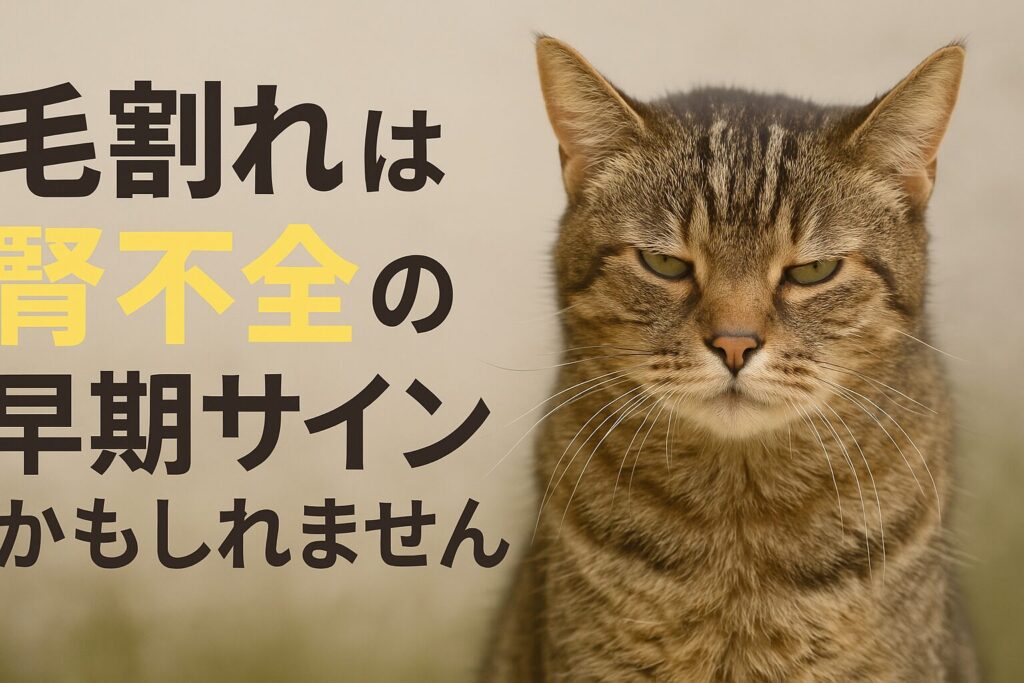 ✅ 毛割れは腎不全の早期サインかもしれません