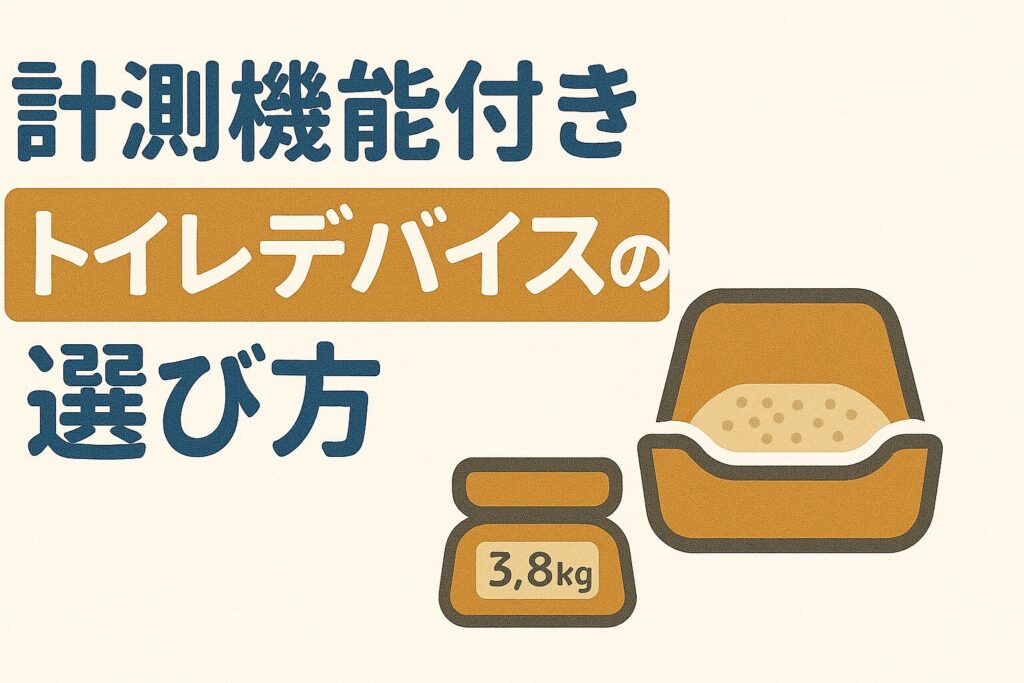 5.計測機能付きトイレデバイスの選び方