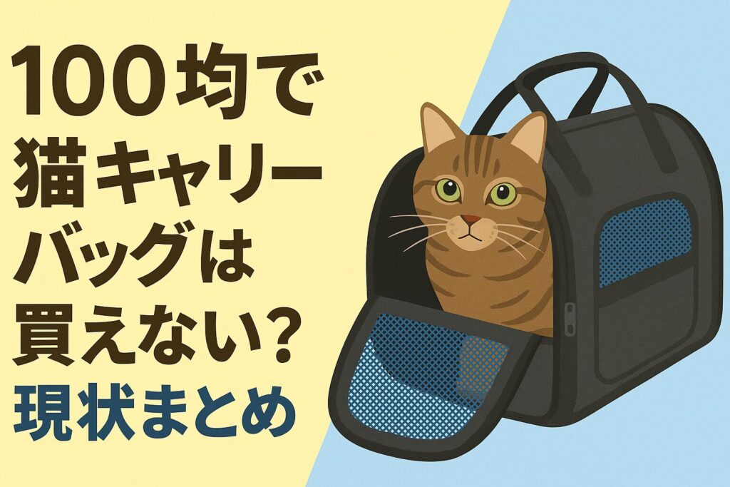 100均で猫 キャリーバッグは買えない?現状は?