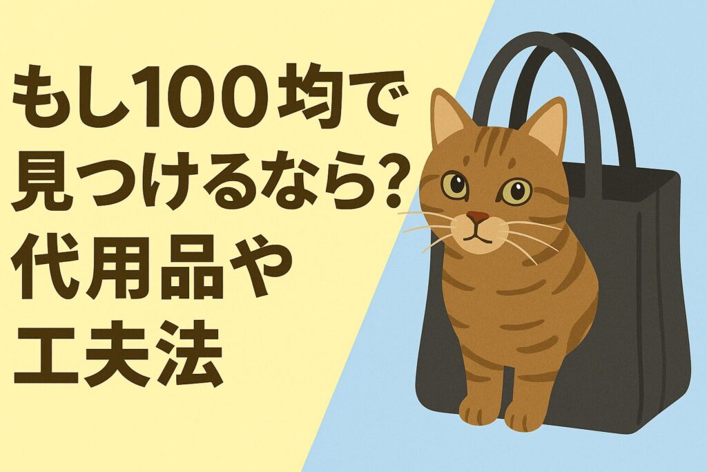 もし100均で見つけるなら?代用品や工夫法