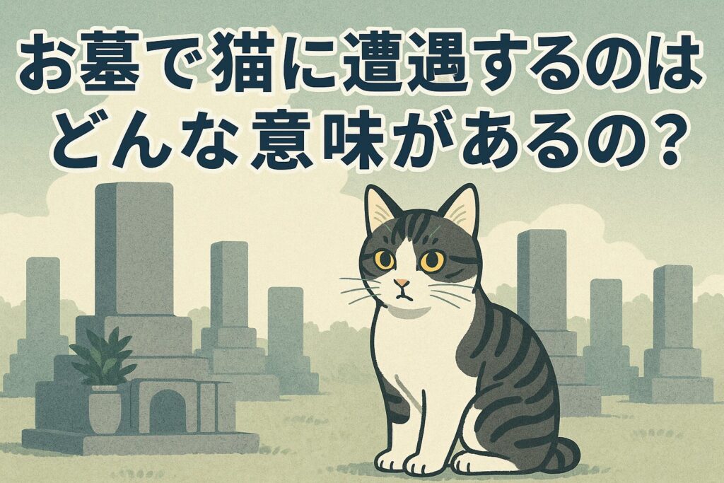 お墓で猫に遭遇するのはどんな意味があるの？