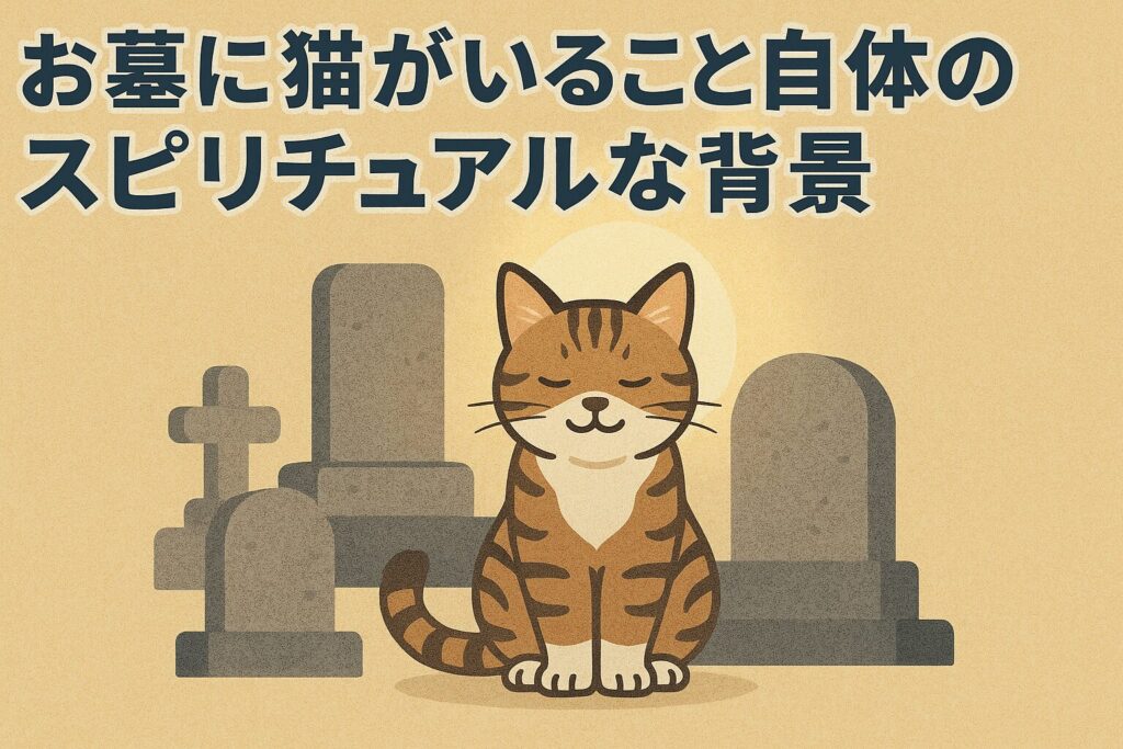 お墓に猫がいること自体のスピリチュアルな背景
