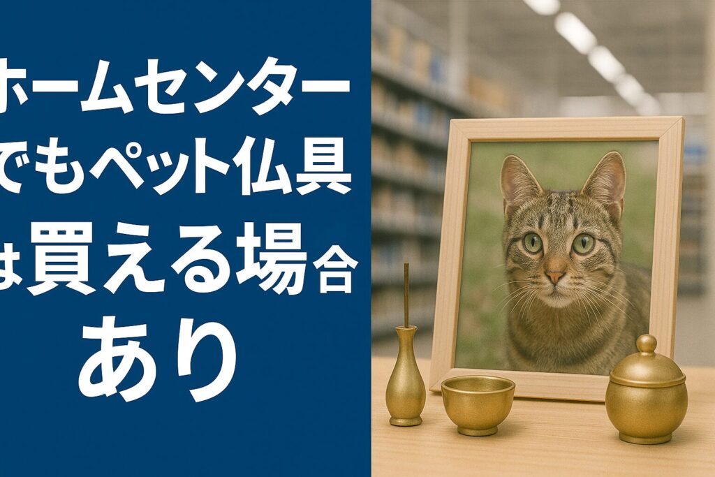 結論:ホームセンターでもペット仏具は買える場合あり