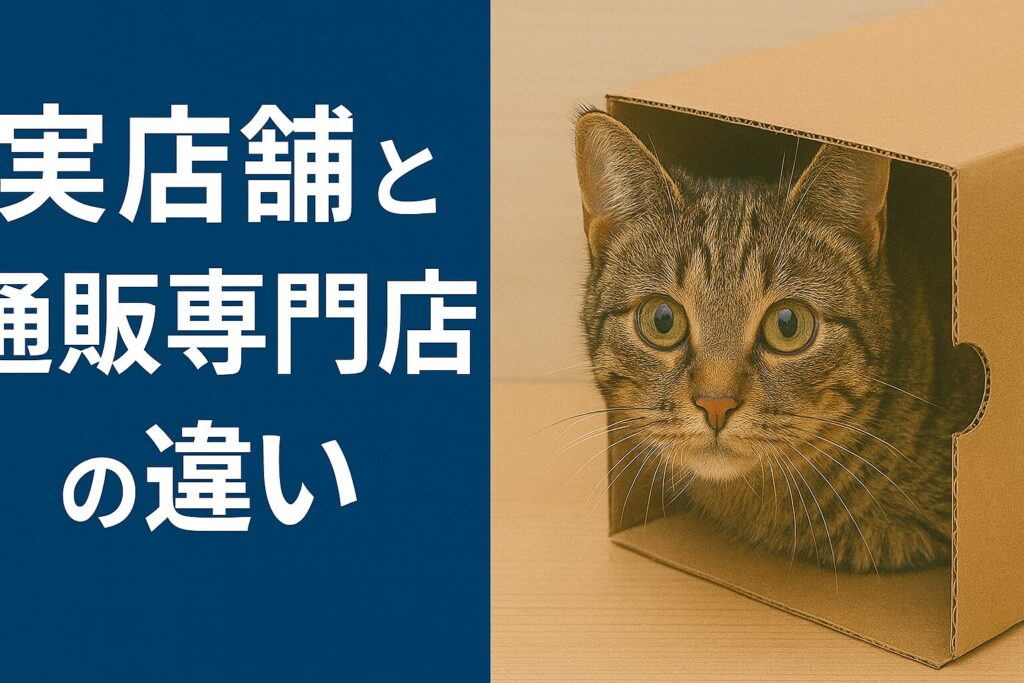 実店舗と通販専門店との違い