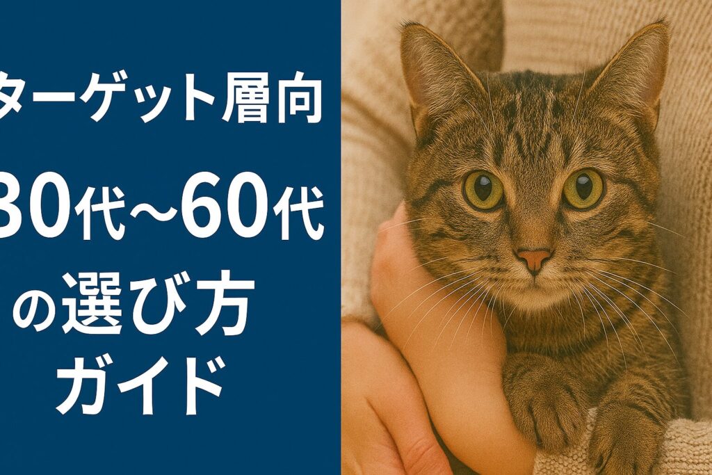 ターゲット層向け:30代〜60代の選び方ガイド