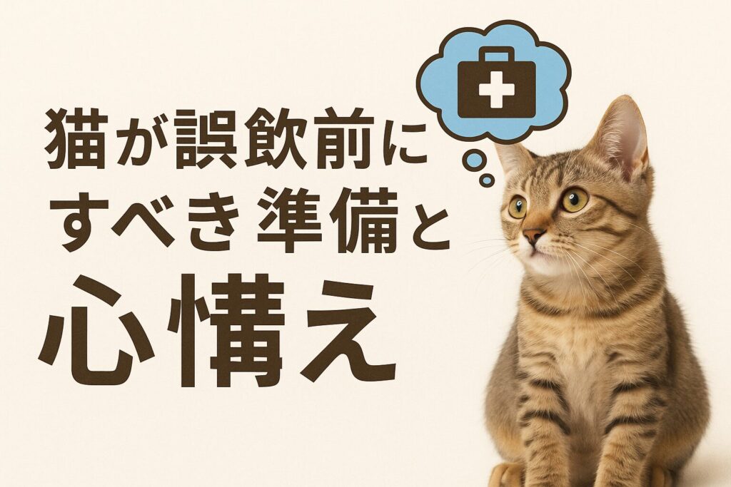 猫が誤飲前にすべき準備と心構え