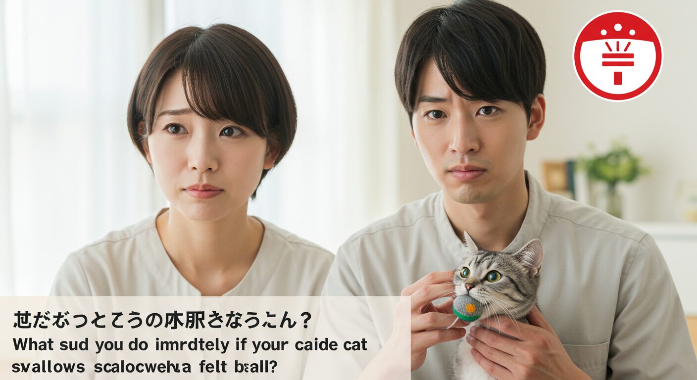 【緊急対応マニュアル】猫がフェルトボールを誤飲したら今すぐ何をすべきか？