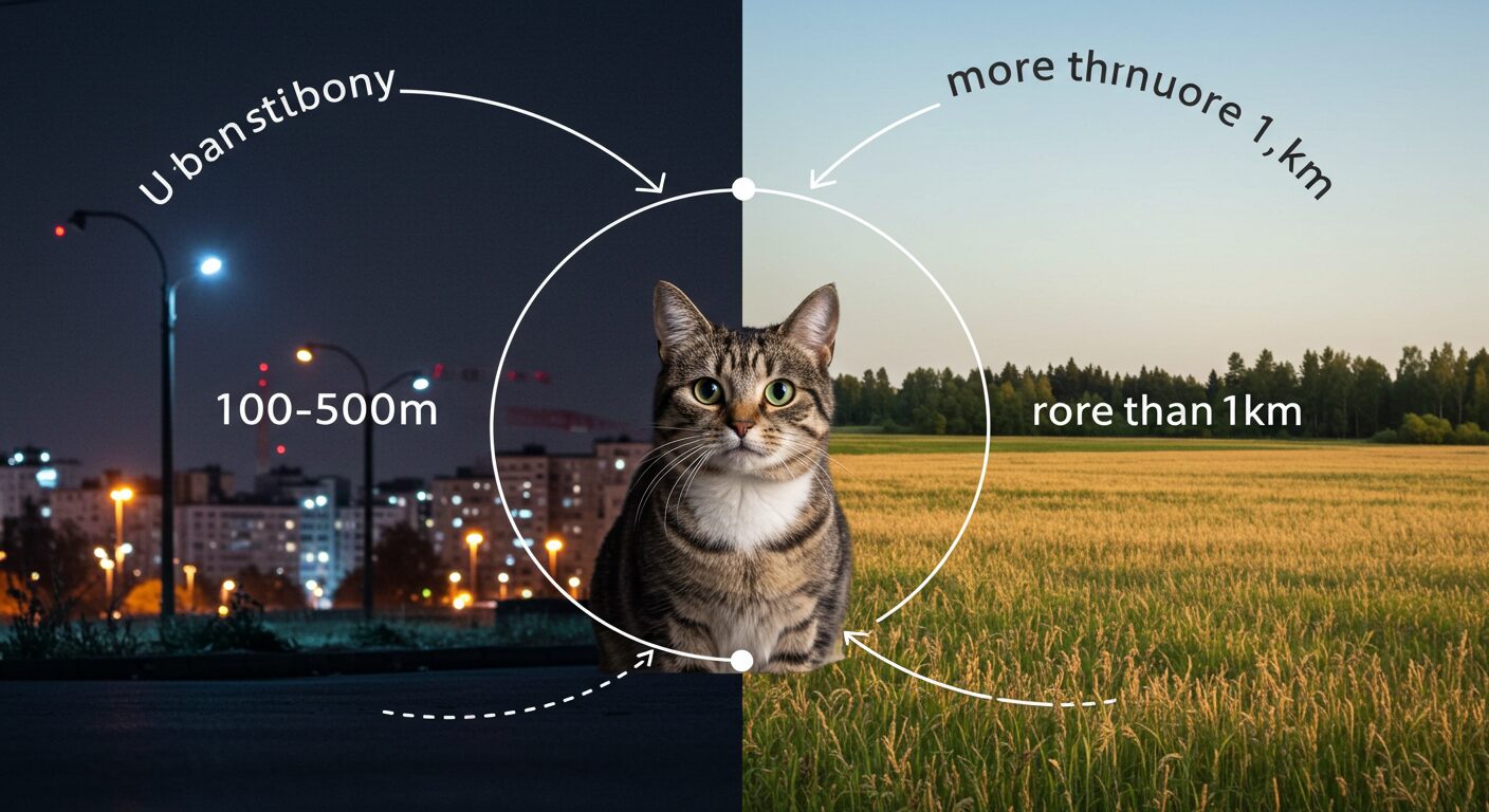 猫の行動範囲はどれくらい？飼い猫・野良猫・田舎と都会の違いを徹底解説