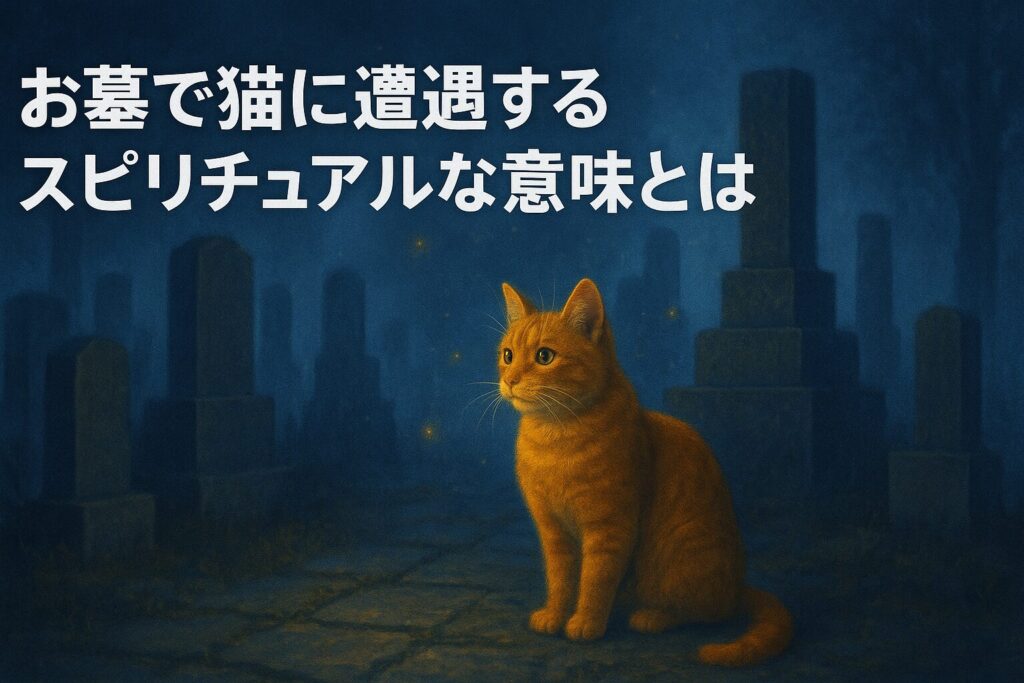 お墓で猫に遭遇するスピリチュアルな意味とは