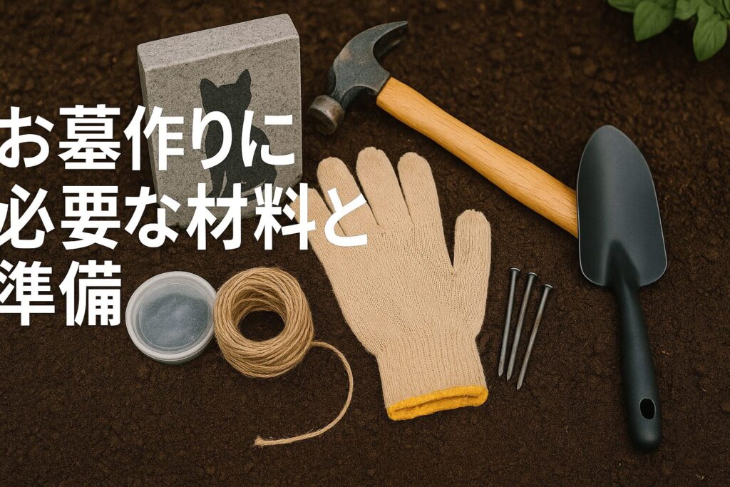 お墓作りに必要な材料と準備