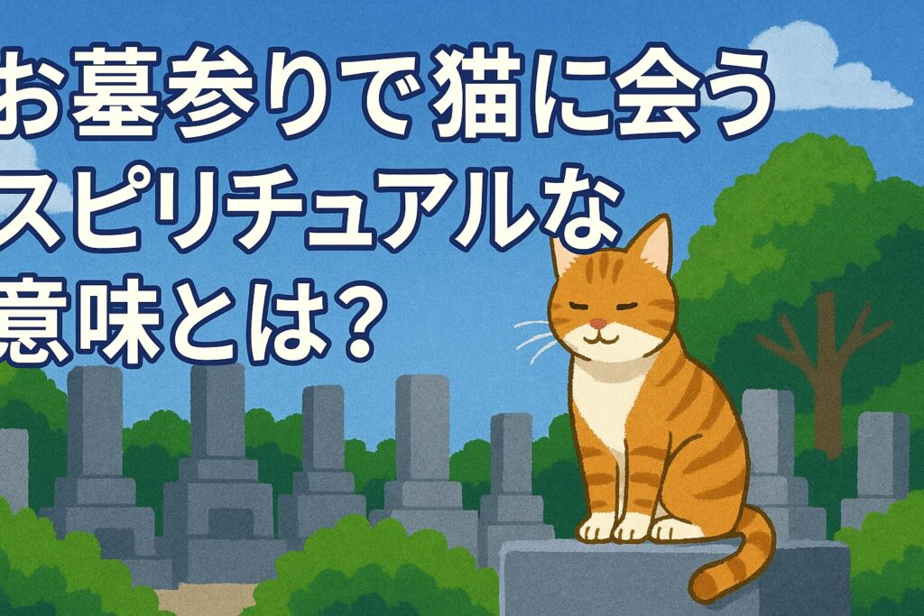 お墓参りで猫に会うスピリチュアルな意味とは？
