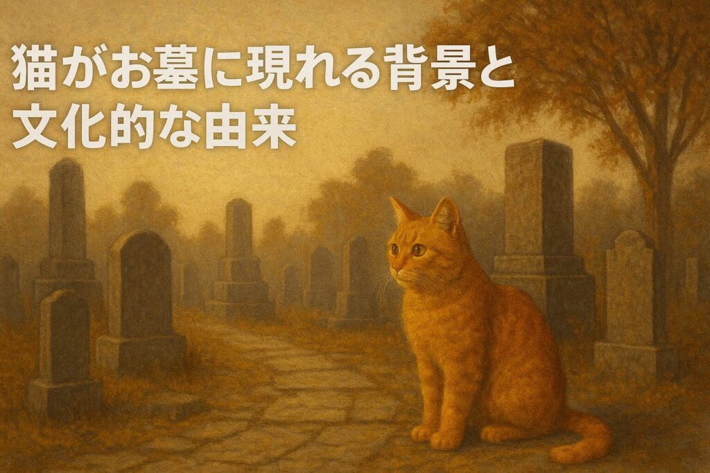 猫がお墓に現れる背景と文化的な由来
