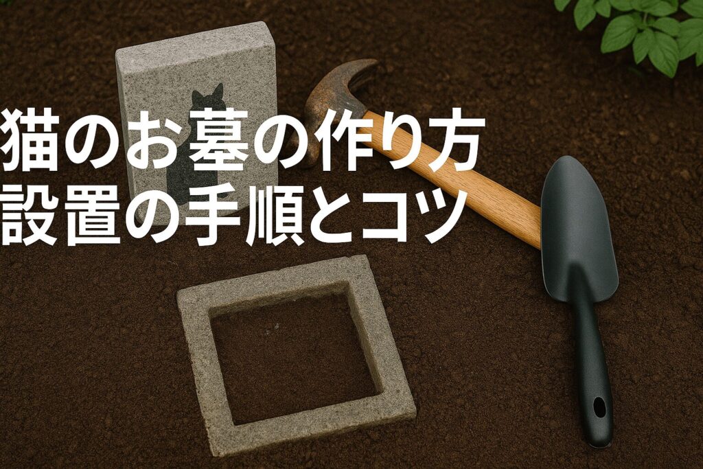 猫のお墓の作り方｜設置の手順とコツ