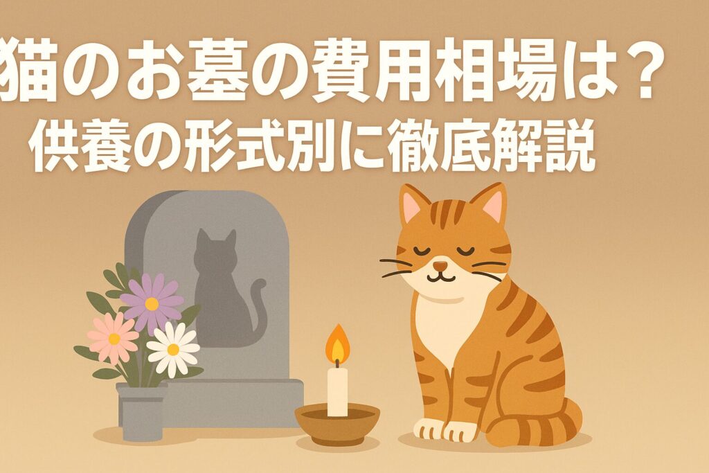 猫のお墓の費用相場は？供養の形式別に徹底解説