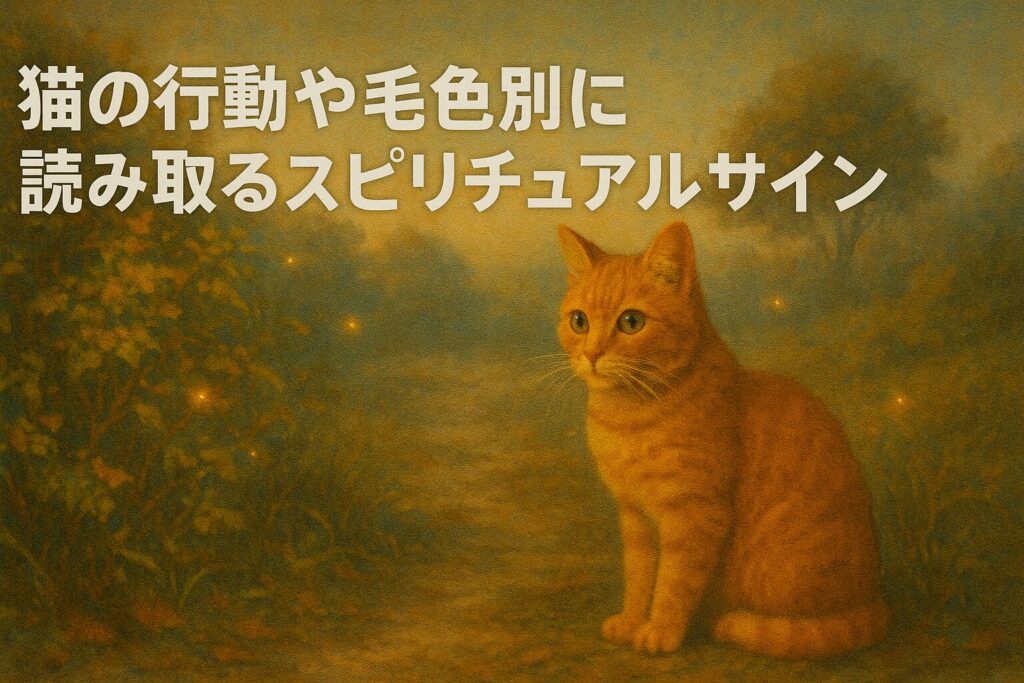 猫の行動や毛色別に読み取るスピリチュアルサイン