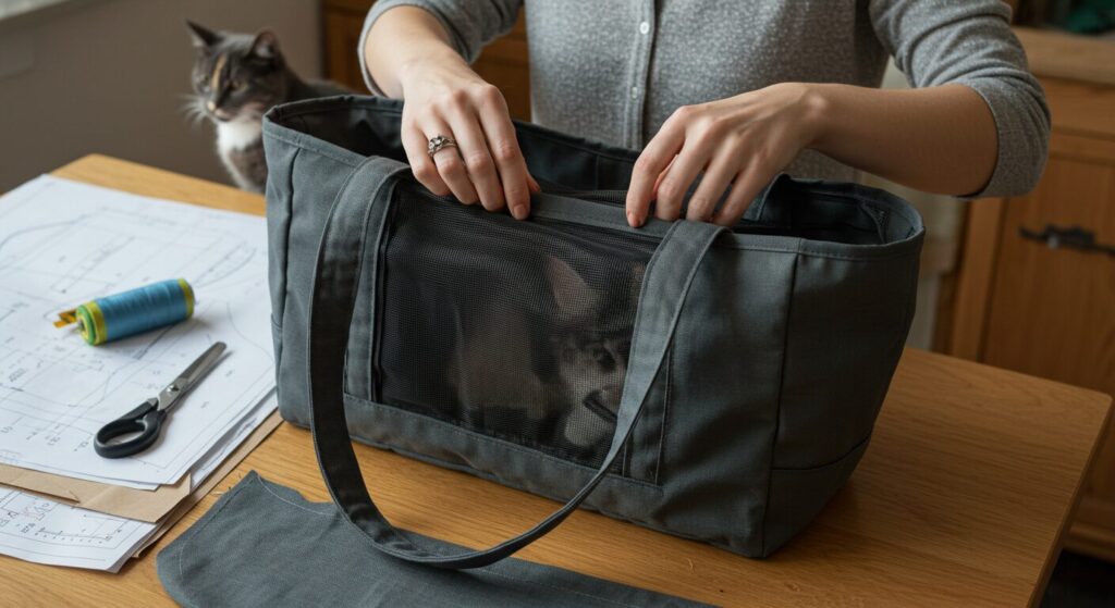 布バッグを活用したキャリーバッグの作り方
